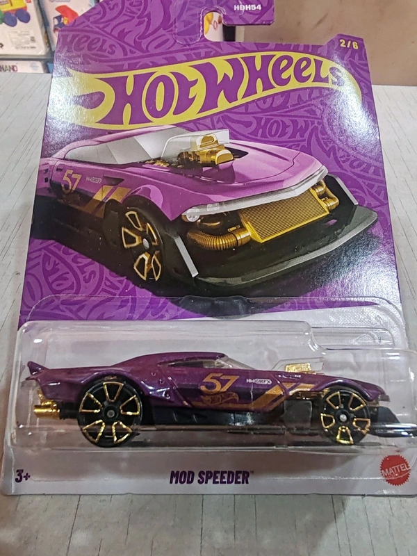Hot Wheels 1:64 Scale| 57th Anniversary Purple and Gold Series|Mod Speeder|2/6