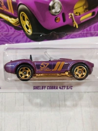 Hot Wheels 1:64 Scale| 57th Anniversary Purple and Gold Series|Shelby Cobra 427 S/C |4/6