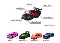 MAJORETTE Majorette | Light Racer Giftpack| Audi R8 Coupe | Chevrolet Camaro | Nissan GT-R Nismo GT3 | Ford GT | Renault Megane R.S. | Set of 5