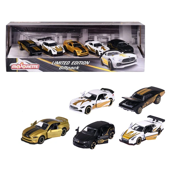 MAJORETTE LIMITED EDITION PACK | DODGE CHARGER R/T | NISSAN GT-R NISMO GT3 | FORD MUSTANG GT  | MERCEDES-AMG GT R | LAMBORGHINI URUS | SET OF 5 CARS