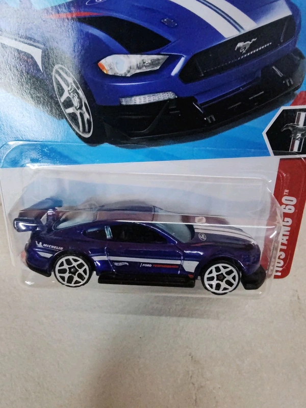 HOTWHEELS Hot Wheels 1:64 Scale | CUSTOM 18 FORD MUSTANG GT | Mustang 60 | Navy Blue | 5/5 | 211/250