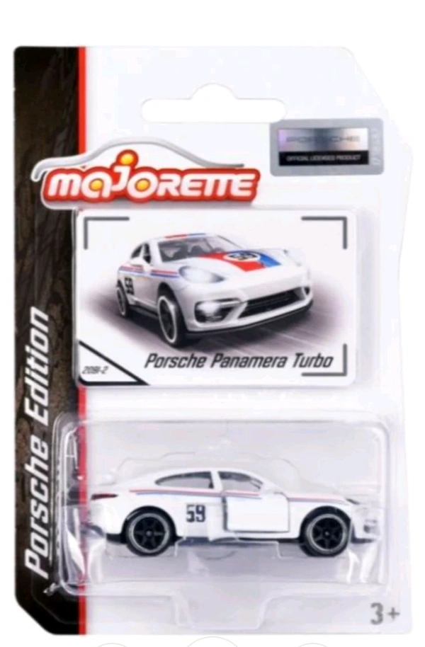Majorette | Porsche Panamera Turbo | Diecast Car Model | White |1:64 Scale