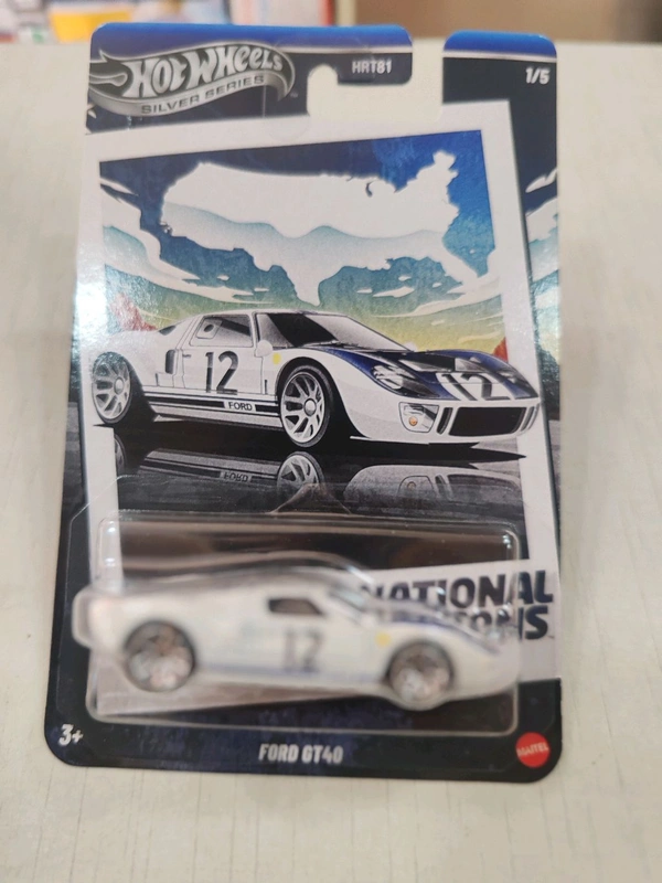 HOTWHEELS Hot Wheels SILVER SERIES | NATIONAL ICONS | FORD GT40 |HRT81| 1/5