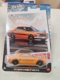 HOTWHEELS Hot Wheels SILVER SERIES | NATIONAL ICONS | SET OF 5 CARS |'60s FIAT 500 D MODIFICADO| 1971 NISSAN SYLINE HT 2000 GT-R |'67 PORSCHE 911 R | FORD GT40 |JAGUAR LIGHTWEIGHT E-TYPE | HRT81