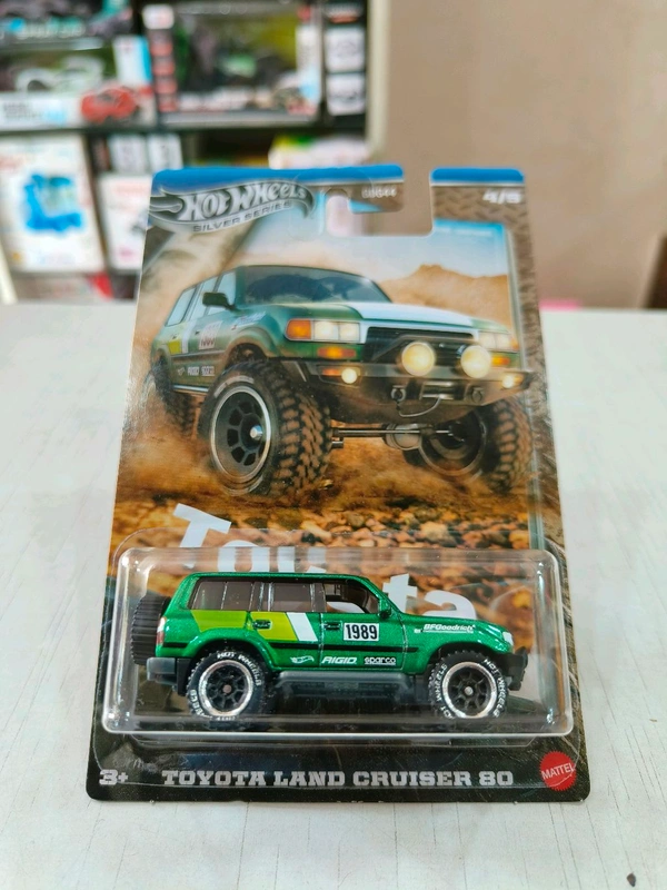 HOTWHEELS Hot Wheels SILVER SERIES | TOYOTA TRUCKS | SET OF 5 CARS |TOYOTA LAND CRUISER| TOYOTA LAND CRUISER 80 | '10 TOYOTA TUNDRA | TOYOTA OFF-ROAD TRUCK | '20 TOYOTA TACOMA | GDG44