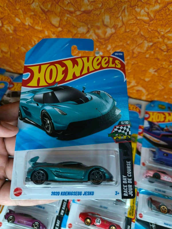 Hot Wheels 1:64 Scale | 2020 KOENIGSEGG JESKO | Race Day | Blue Grey | Case M | 125/250