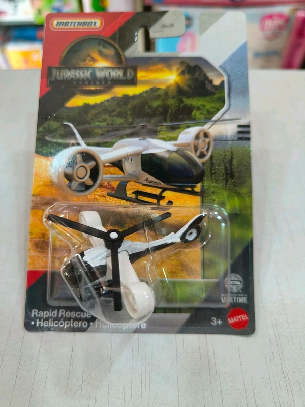 MATCHBOX  | Rapid Rescue Copter Helicoptero Helicoptere  | JURASSIC WORLD REBIRTH | JGL59