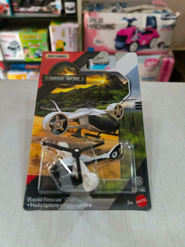 MATCHBOX  | Rapid Rescue Copter Helicoptero Helicoptere  | JURASSIC WORLD REBIRTH | JGL59