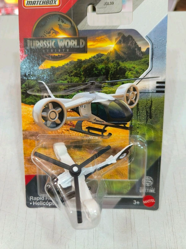 MATCHBOX  | Rapid Rescue Copter Helicoptero Helicoptere  | JURASSIC WORLD REBIRTH | JGL59