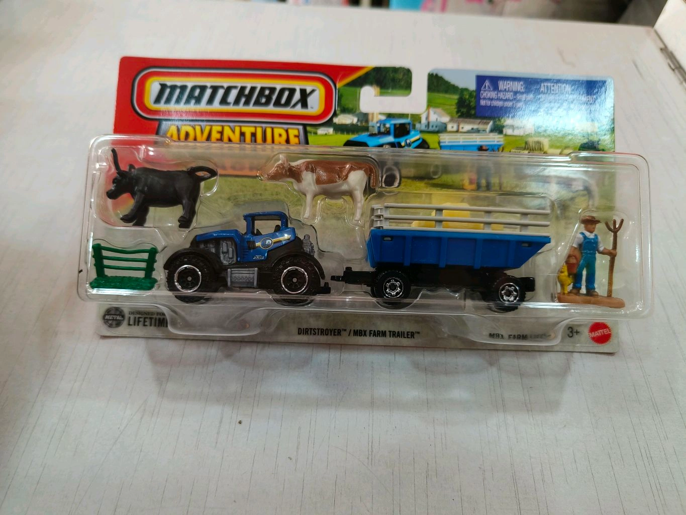 MATCHBOX DIRTSTROYER/MBX FARM TRAILER| ADVENTURE