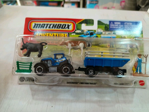 MATCHBOX  | DIRTSTROYER/MBX FARM TRAILER| ADVENTURE PACK | H1235 |MBX FARM LIFE