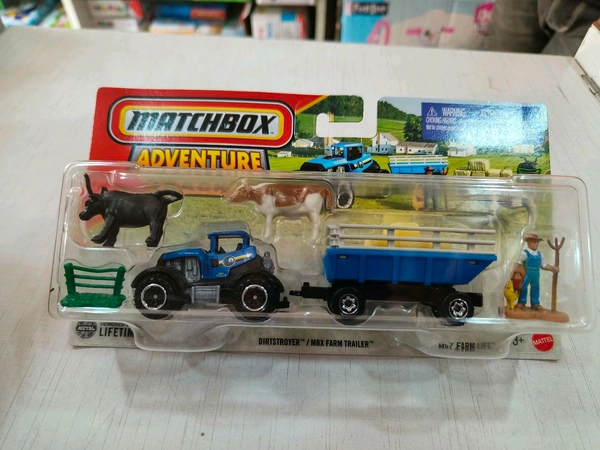 MATCHBOX  | DIRTSTROYER/MBX FARM TRAILER| ADVENTURE PACK | H1235 |MBX FARM LIFE