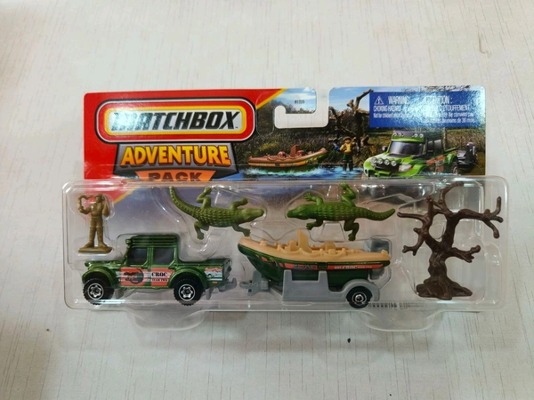 MATCHBOX  | SWAMP RAIDER / MBX RAFT BOAT | ADVENTURE PACK | H1235 | CROCODILE COUNTRY