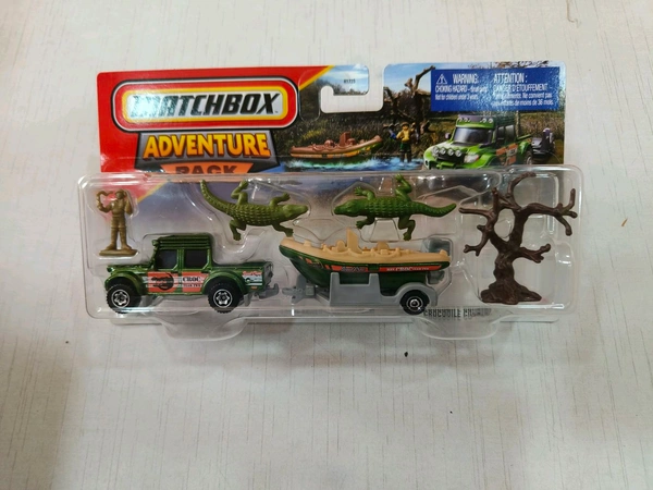 MATCHBOX  | SWAMP RAIDER / MBX RAFT BOAT | ADVENTURE PACK | H1235 | CROCODILE COUNTRY