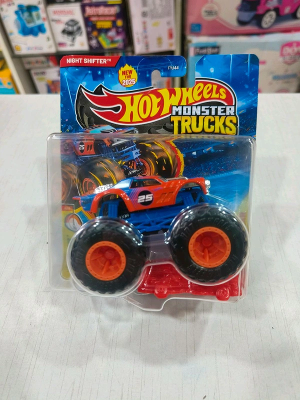 NIGHT SHIFTER | HALF HAZARDS | HOT WHEELS MONSTER TRUCKS 1:64 SCALE | FYJ44