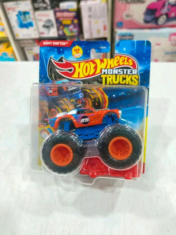 NIGHT SHIFTER | HALF HAZARDS | HOT WHEELS MONSTER TRUCKS 1:64 SCALE | FYJ44