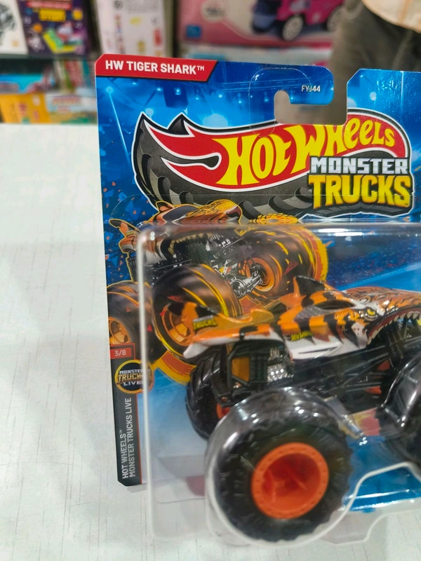 HW TIGER SHARK | HOT WHEELS  MONSTER TRUCK LIVE | HOT WHEELS MONSTER TRUCKS 1:64 SCALE | FYJ44