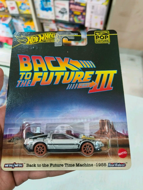 HOTWHEELS Hotwheels Premium 2025 | BACK TO THE FUTURE TIME MACHINE -1955 | BACK TO THE FUTURE PART III | REAL RIDERS | Pop culture | HXD63