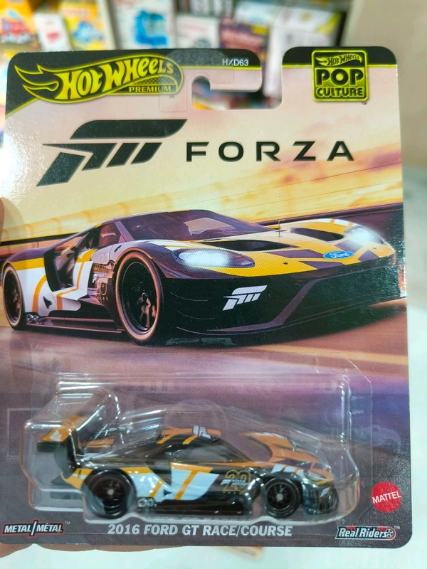 HOT WHEELS Hotwheels Premium 2025 | 2016 FORD GT RACE / COURSE | FORZA | REAL RIDERS | Pop culture | HXD63