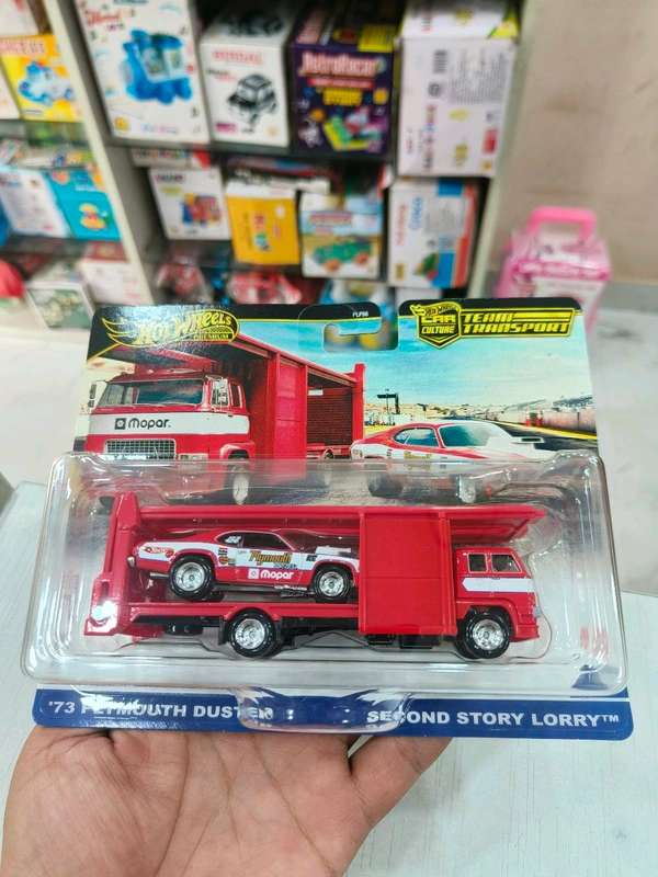 HOT WHEELS Hotwheels Premium 2025 | '73 PLYMOUTH DUSTER | SECOND STORY LORRY | TEAM TRANSPORT | CAR CULTURE | REAL RIDERS | FLF56 | #82