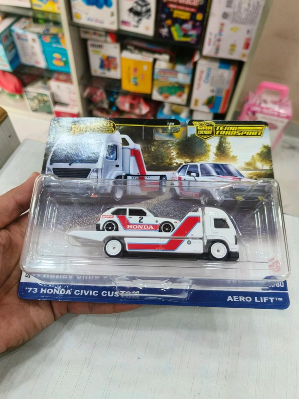 HOT WHEELS Hotwheels Premium 2025 | '73 HONDA CIVIC CUSTOMS | AERO LIFT | TEAM TRANSPORT | CAR CULTURE | REAL RIDERS | FLF56 | #80