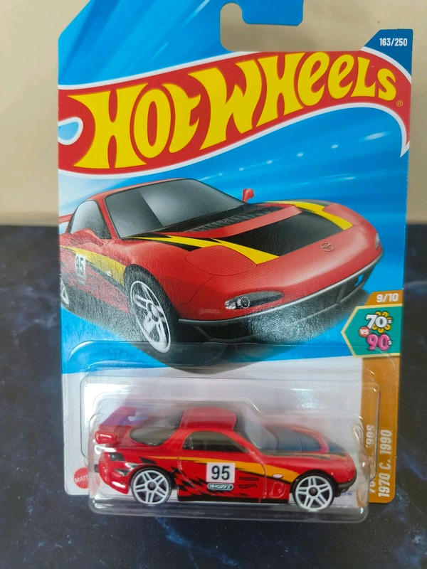 Hot Wheels '95 MAZDA RX-7 DRIFT | '70s vs '90s | Red | 9/10 | 163/250