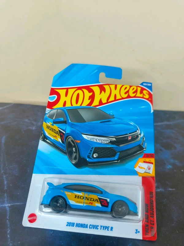 Hot Wheels 2018 HONDA CIVIC TYPE R | Then And Now | Blue | 3/10 | 123/250