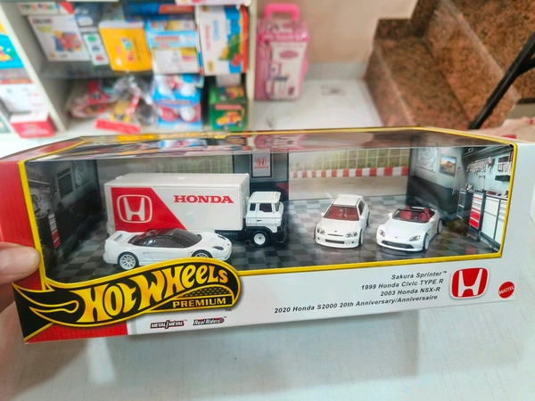 HOTWHEELS Hot wheels Premium 2025 | SAKURA SPRINTER | 1999 HONDA CIVIC TYPE R  | 2003 HONDA NSX-R | 2020 HONDA S2000 20th ANNIVERSARY