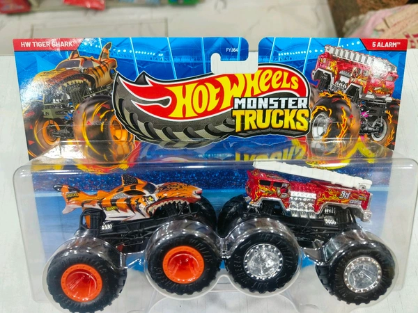 HW TIGER SHARK | 5 ALARAM | HOT WHEELS MONSTER TRUCKS 1:64 SCALE | FYJ64
