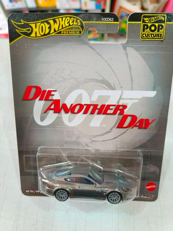 HOT WHEELS Hotwheels Premium | ASTON MARTIN VANQUISH | DIE ANOTHER DAY | IMPORTED | REAL RIDERS | Pop culture | HXD63