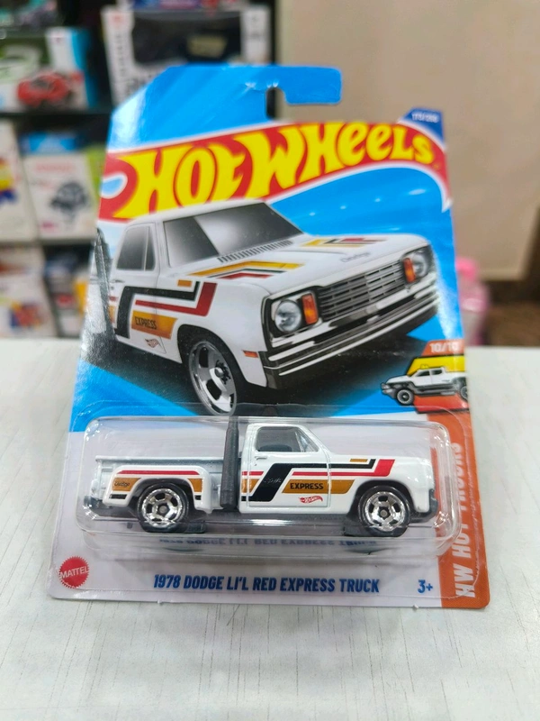HOT WHEELS Hotwheels | 1978 DODGE LI’L RED EXPRESS TRUCK | HW Hot Trucks | WHITE | IMPORTED | H CASE | 173/250