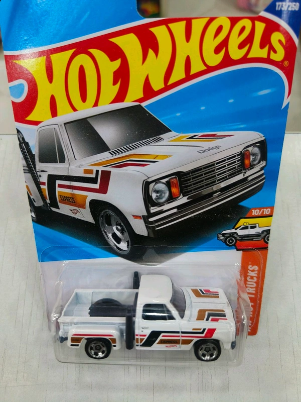 HOT WHEELS Hotwheels | 1978 DODGE LI’L RED EXPRESS TRUCK | HW Hot Trucks | WHITE | IMPORTED | H CASE | 173/250