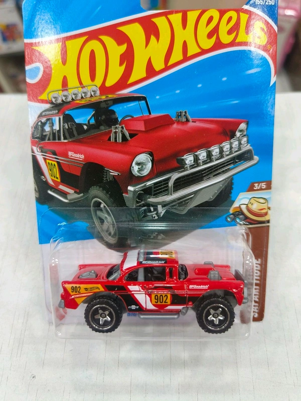 HOT WHEELS Hotwheels | BIG-AIR BEL-AIR | SAFARI MODE | RED | IMPORTED | H CASE | 155/250