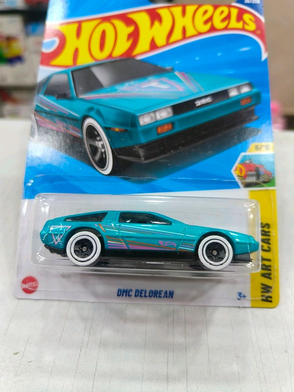 HOT WHEELS Hotwheels | DMC DELOREAN | HW Art Cars | Aqua | IMPORTED | H CASE | 36/250