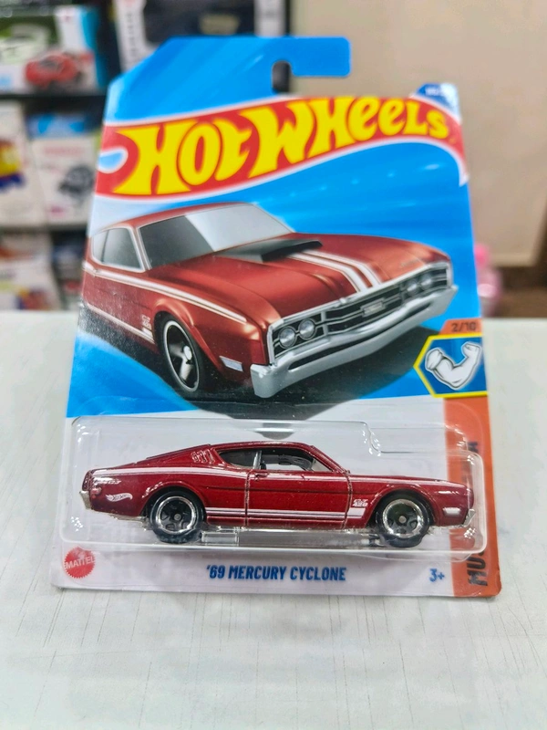 HOT WHEELS Hotwheels | ‘69 MERCURY CYCLONE | Muscle Mania | RED | IMPORTED | H CASE | 165/250