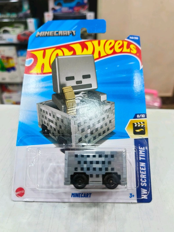 HOT WHEELS Hotwheels | MINECART  | HW Screen Time | Silver | IMPORTED | H CASE | 146/250