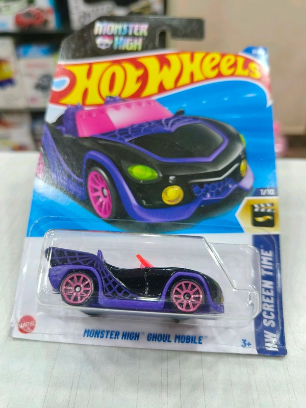 HOT WHEELS Hotwheels | MONSTER HIGH GHOUL MOBILE | HW Screen Time | Black/Purple  | IMPORTED | H CASE | 3/250