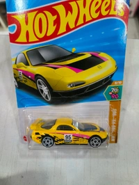HOT WHEELS Hotwheels | ‘95 MAZDA RX-7 DRIFT | HW ‘70s Vs. ‘90s | YELLOW | IMPORTED | H CASE | 163/250