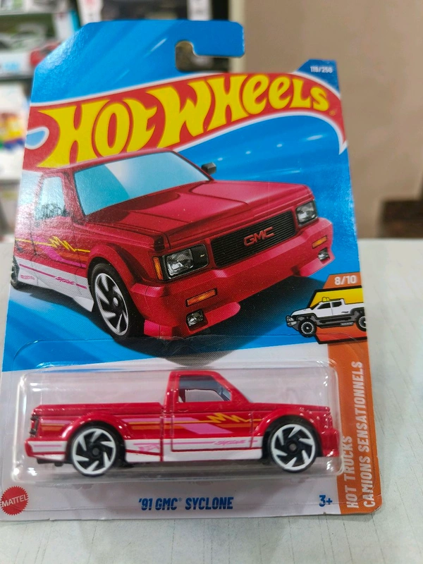 Hot Wheels 91 GMC SYCLONE| HW Hot Trucks | Red |119/250