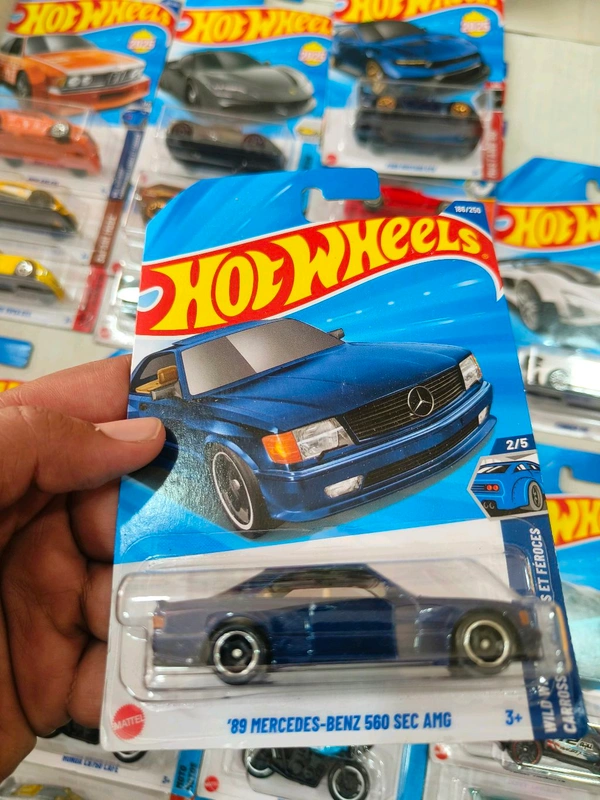 Hot Wheels 89 MERCEDES-BENZ 560 SEC AMG | Wild Widebody | Metalflake Dark Blue |186/250