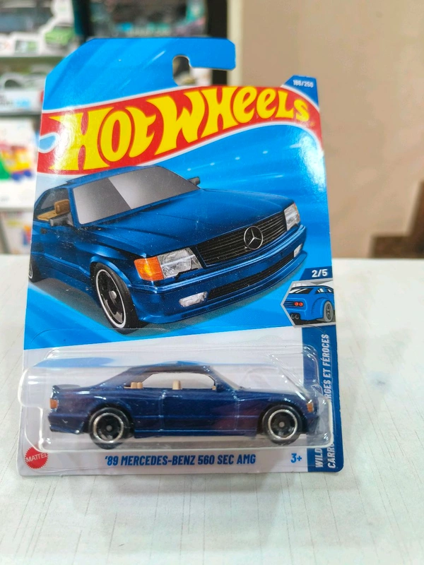 Hot Wheels 89 MERCEDES-BENZ 560 SEC AMG | Wild Widebody | Metalflake Dark Blue |186/250
