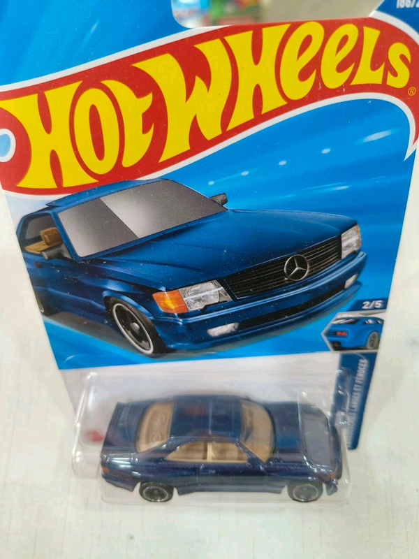 Hot Wheels 89 MERCEDES-BENZ 560 SEC AMG | Wild Widebody | Metalflake Dark Blue |186/250