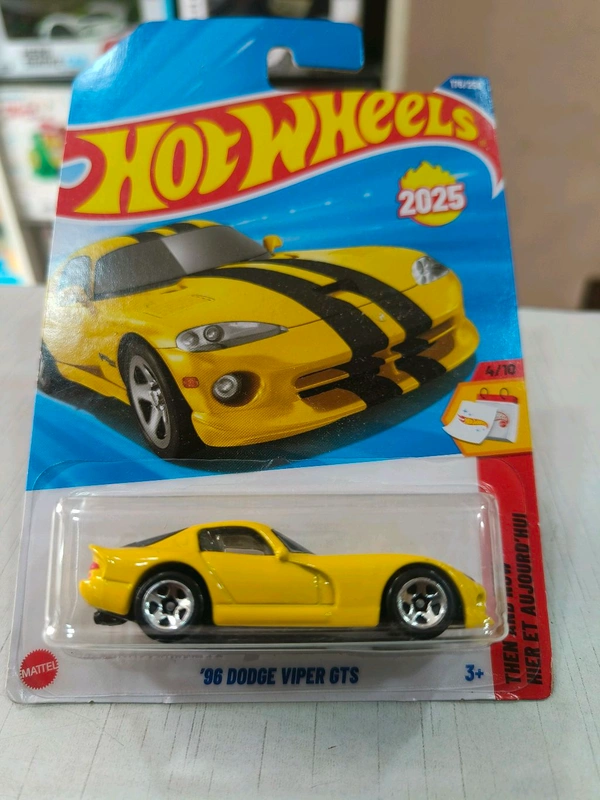 Hot Wheels 96 DODGE VIPER GTS | Then and Now | Yellow | 176/250
