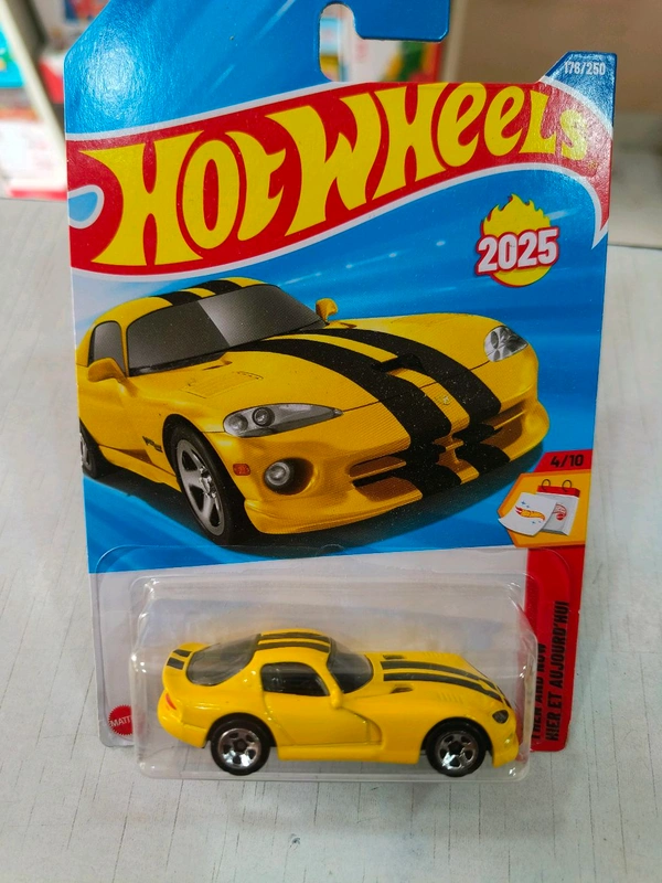 Hot Wheels 96 DODGE VIPER GTS | Then and Now | Yellow | 176/250