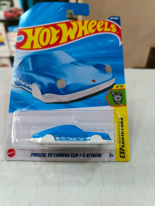 Hot Wheels Porsche 911 Carrera Clip | Experimotors |  Light Blue | 187/250