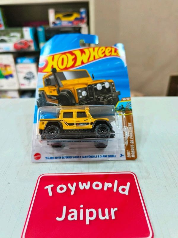 Hot Wheels 15 Land Rover Defender Double Cab | HW Dirt | Yellow | 179/250