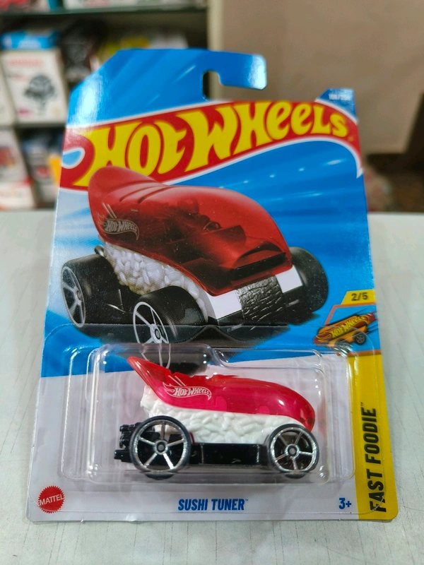 Hot Wheels Sushi Tuner | Fast Foodies | White and Red| 106/250
