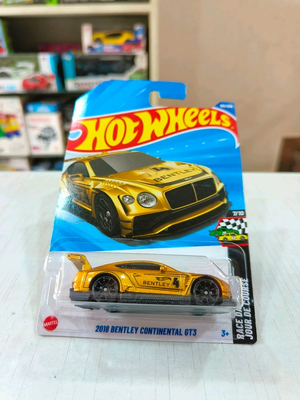 Hot Wheels 2018 Bentley Continental GT3 | HW Race Day | Metalflake Gold | 162/250