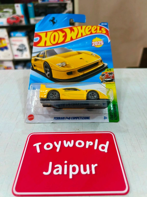 Hot Wheels Ferrari F40 Competizione | HW Exotics | Yellow | 198/250