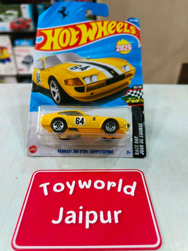 Hot Wheels Ferrari 365 GTB4 Competizione | Race Day |  Yellow | 222/250
